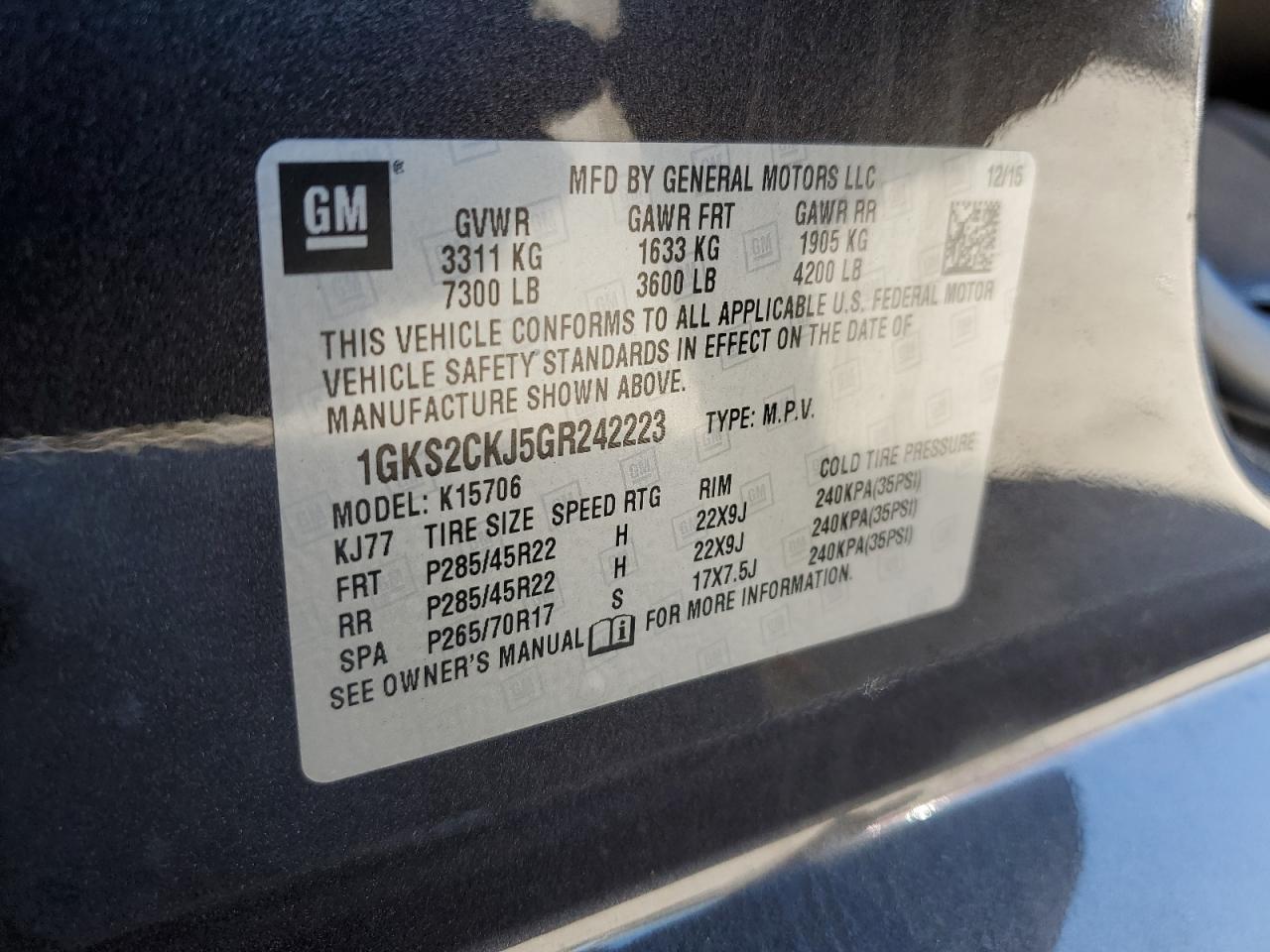 2016 GMC Yukon