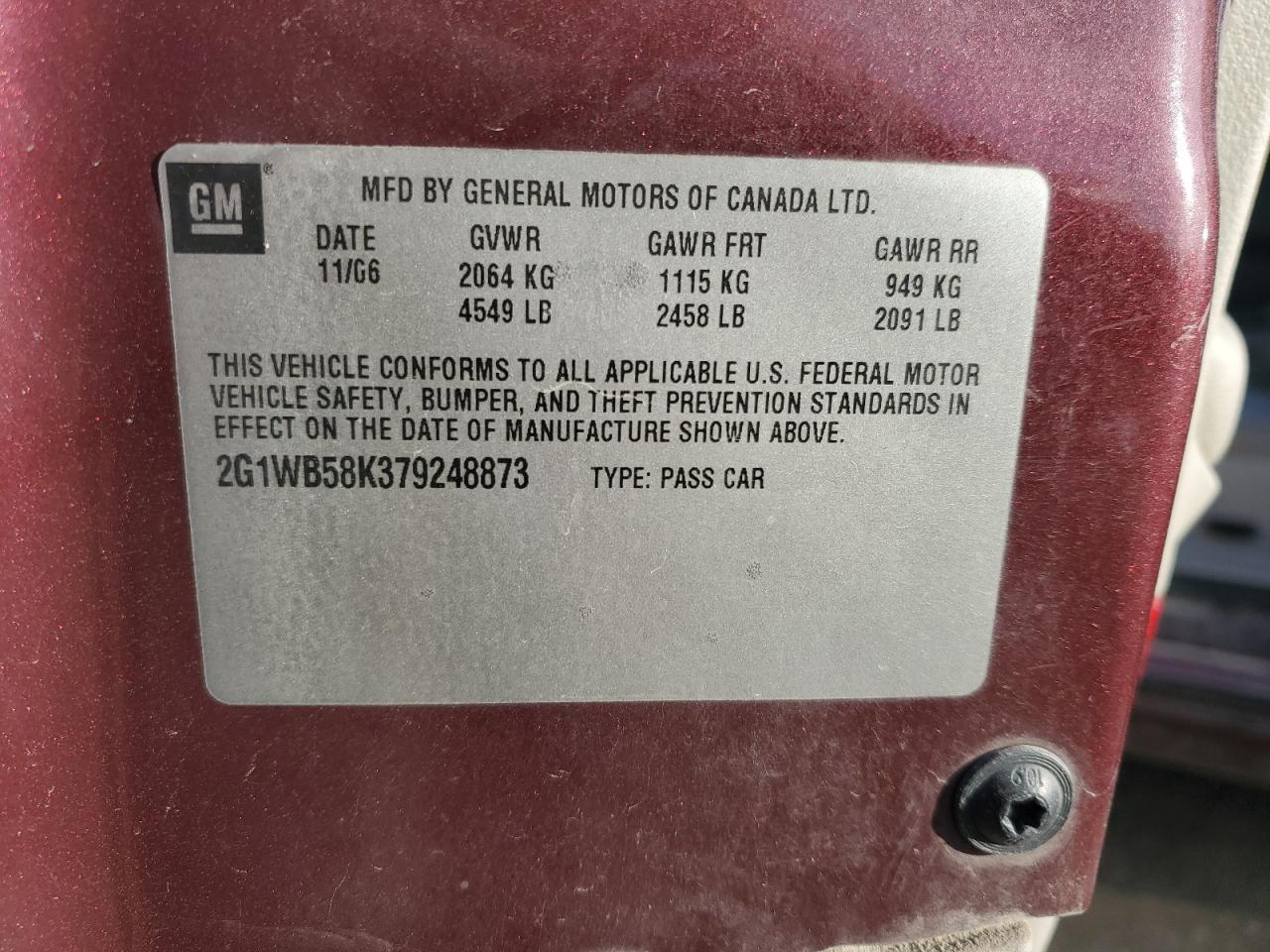 2007 CHEVROLET IMPALA