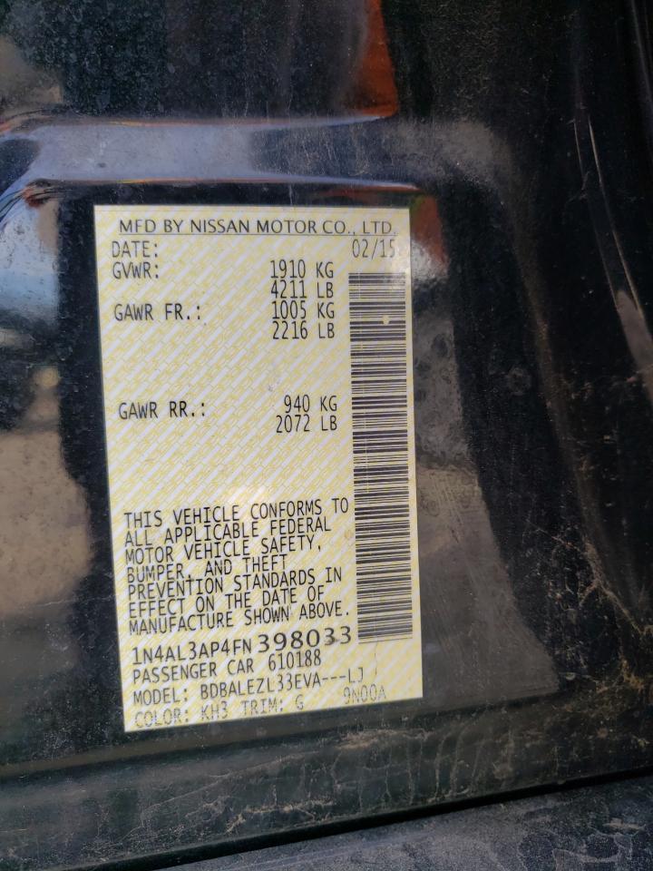 2015 NISSAN ALTIMA