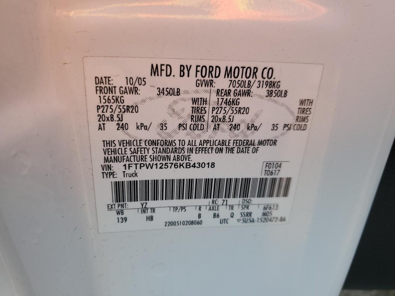 2006 FORD F-150