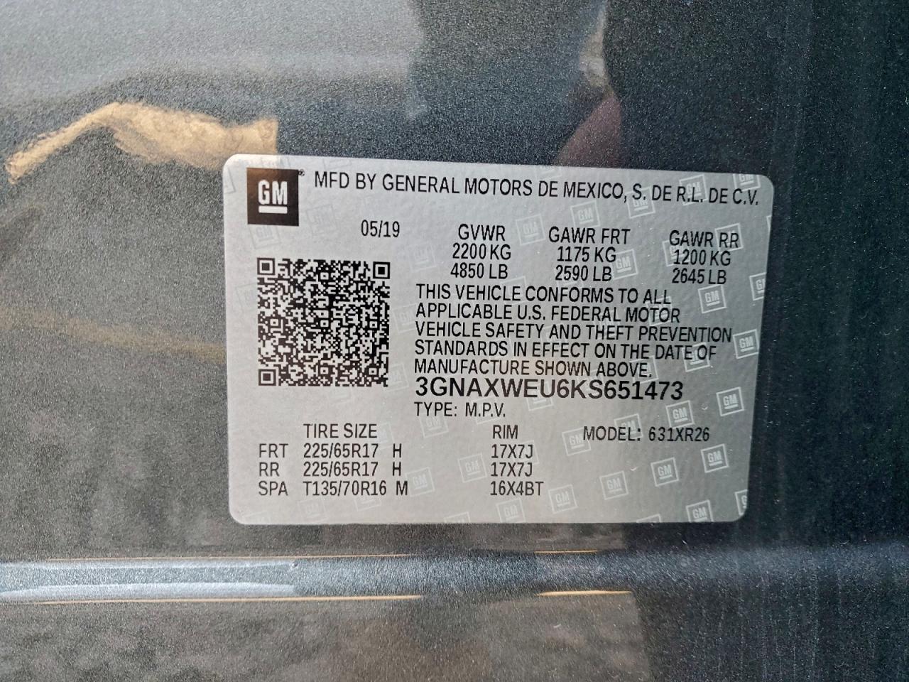 2016 CHEVROLET EQUINOX