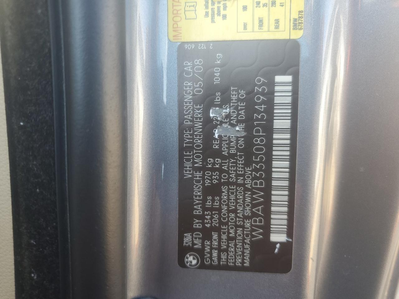 2008 BMW 3 SERIES