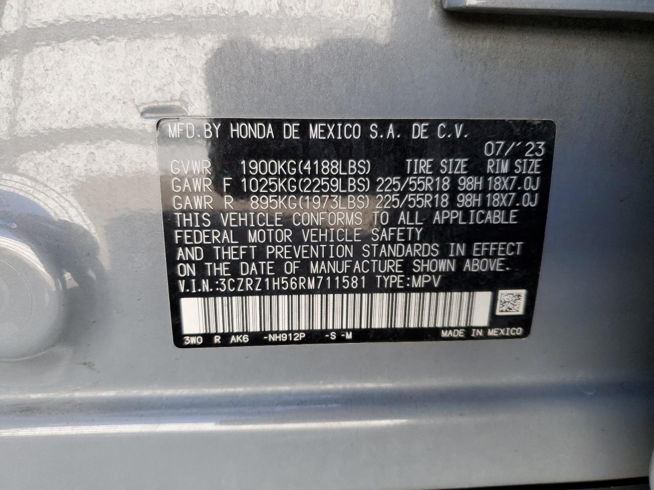 2024 HONDA HR-V