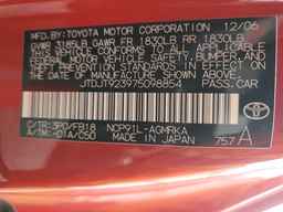 2007 TOYOTA YARIS