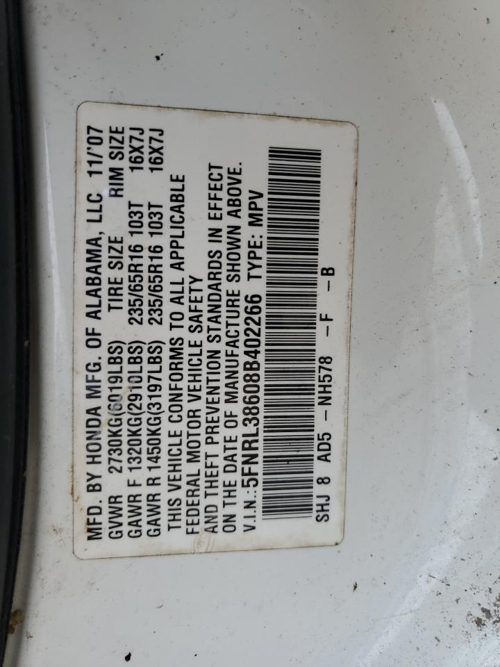 2008 HONDA ODYSSEY
