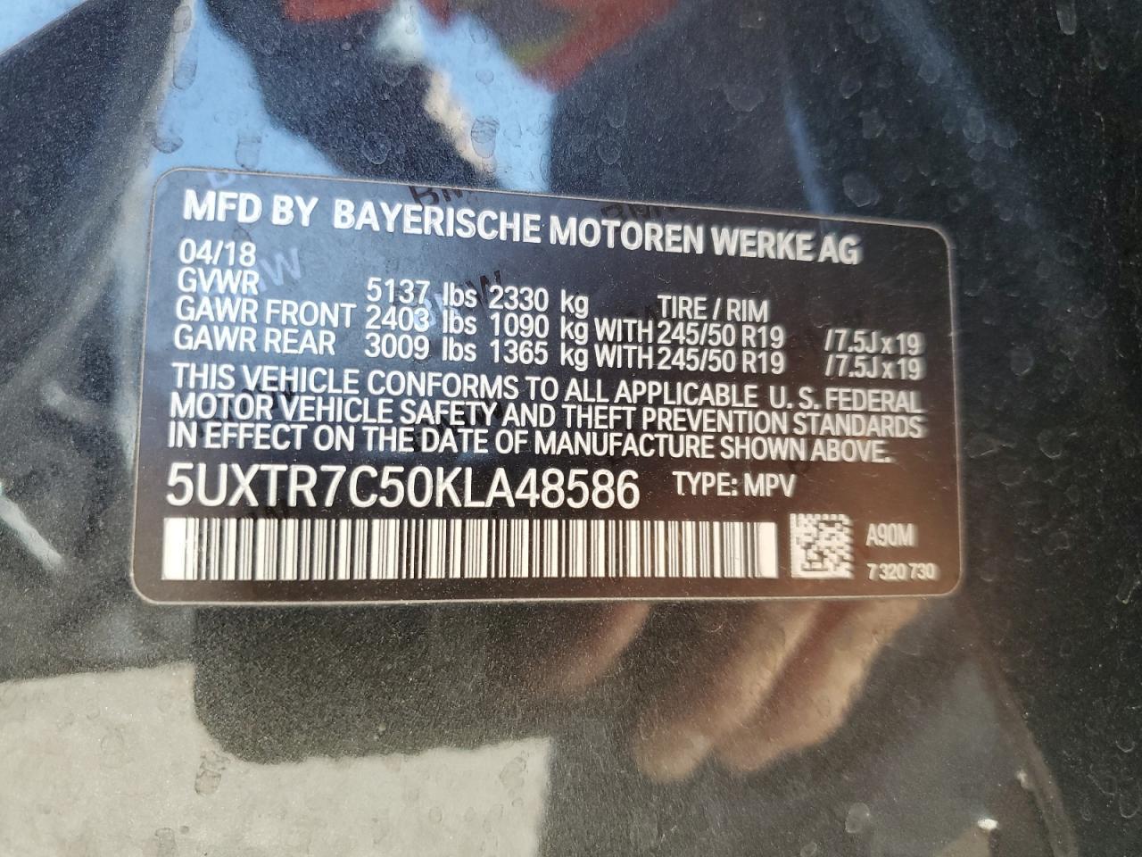 2019 BMW X3