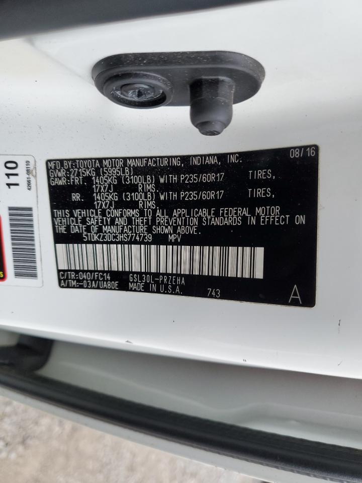 2017 TOYOTA SIENNA