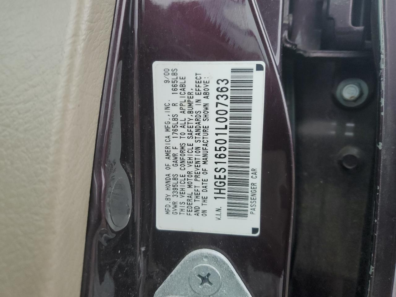 2001 HONDA CIVIC