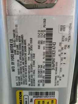 2014 FORD FUSION