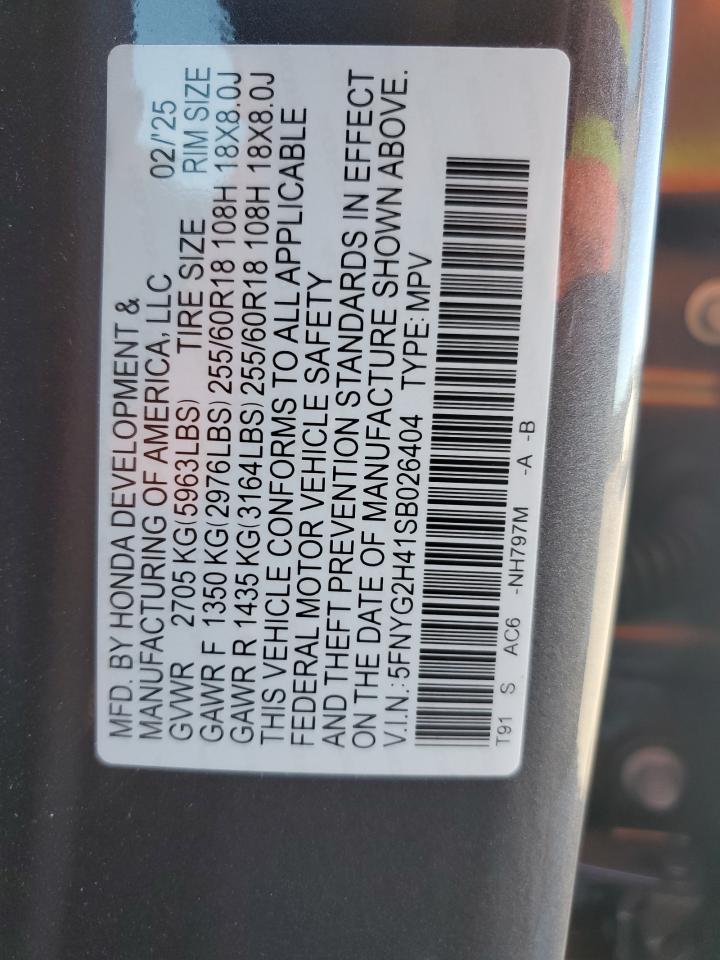 2025 HONDA PILOT