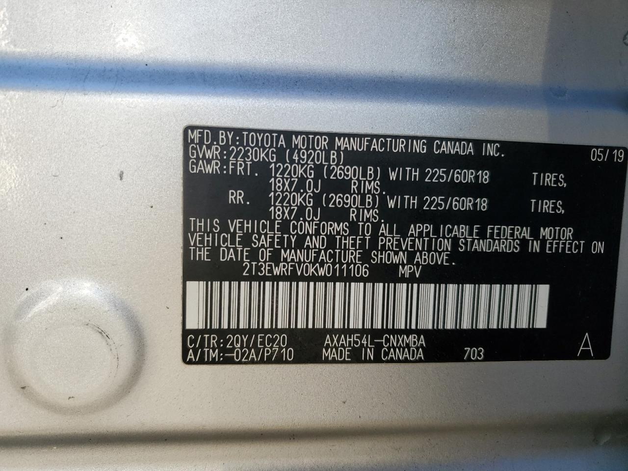 2019 TOYOTA RAV4