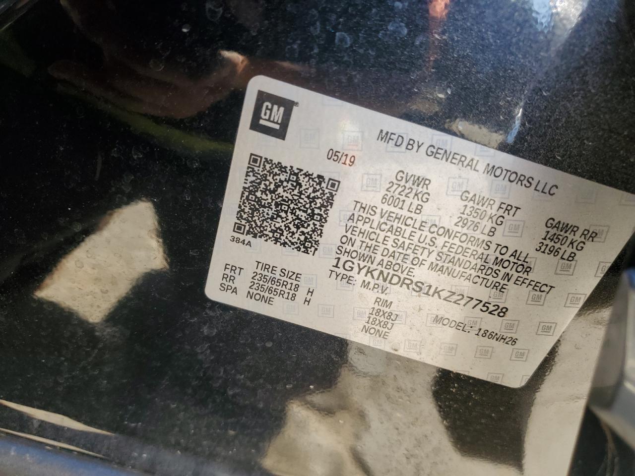 2019 CADILLAC XT5