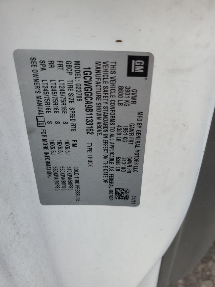 2011 CHEVROLET EXPRESS 2500