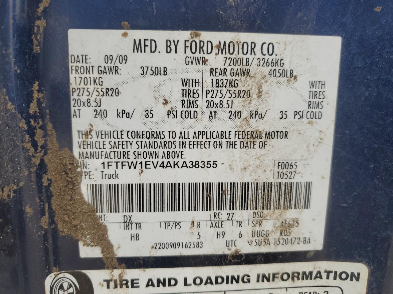 2010 FORD F-150
