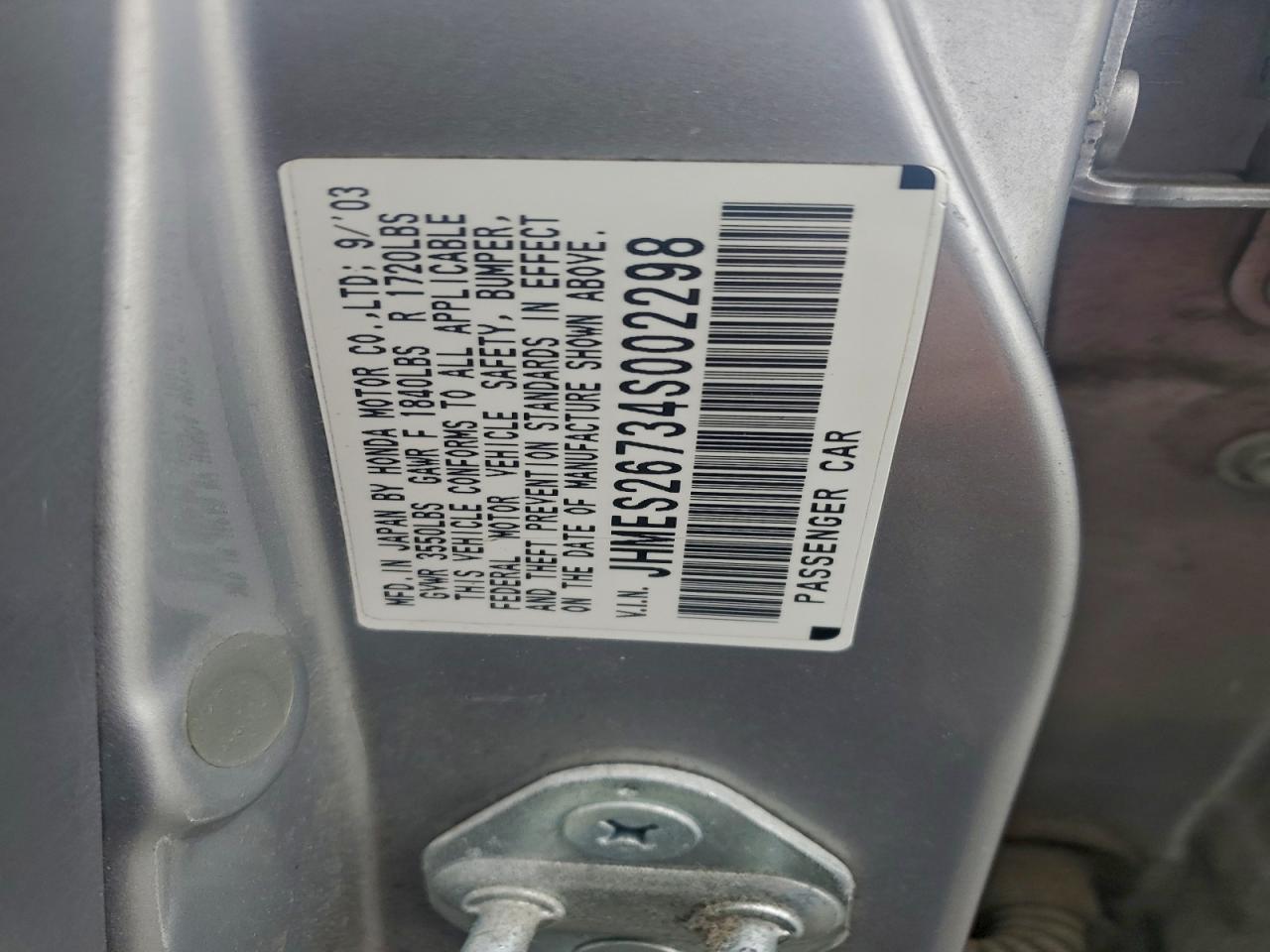 2004 HONDA CIVIC