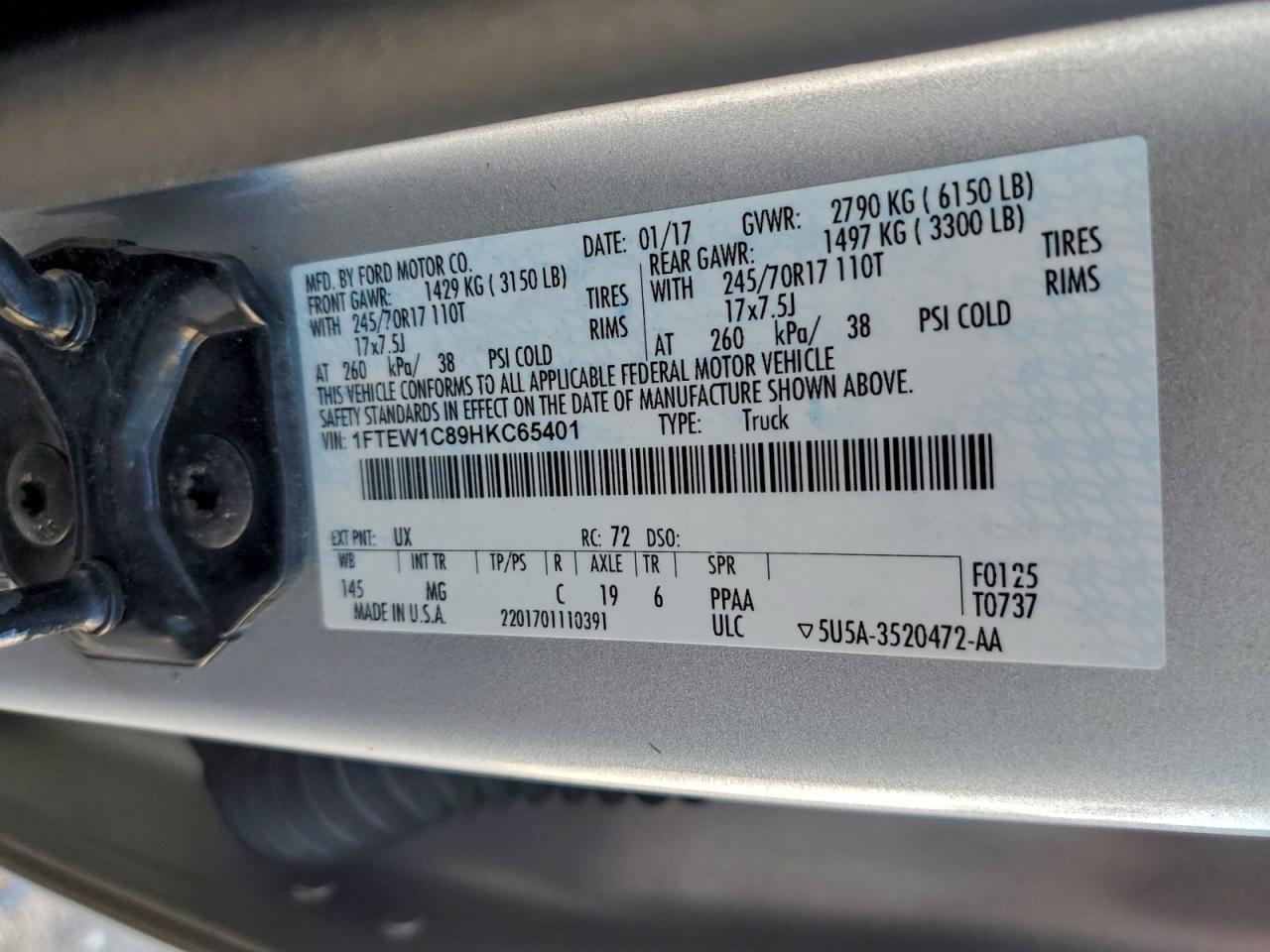2017 FORD F-150