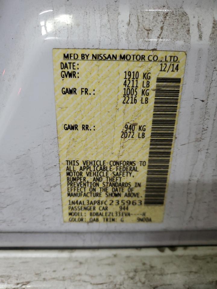 2015 NISSAN ALTIMA