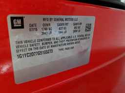 2016 CHEVROLET Corvette Stingray