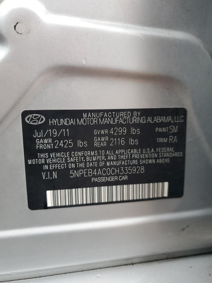 2012 HYUNDAI SONATA