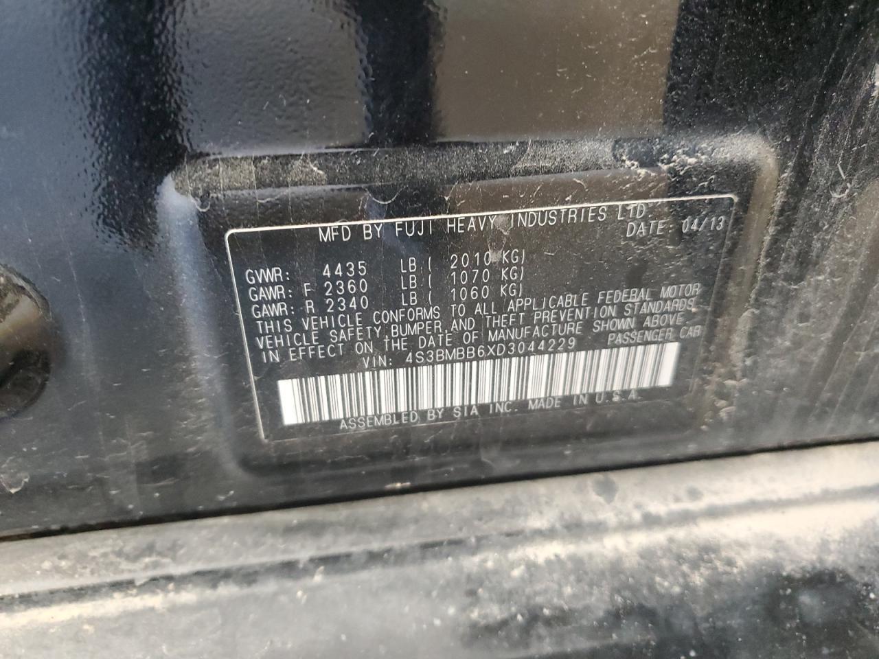 2013 SUBARU Legacy