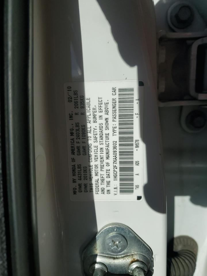 2010 HONDA ACCORD