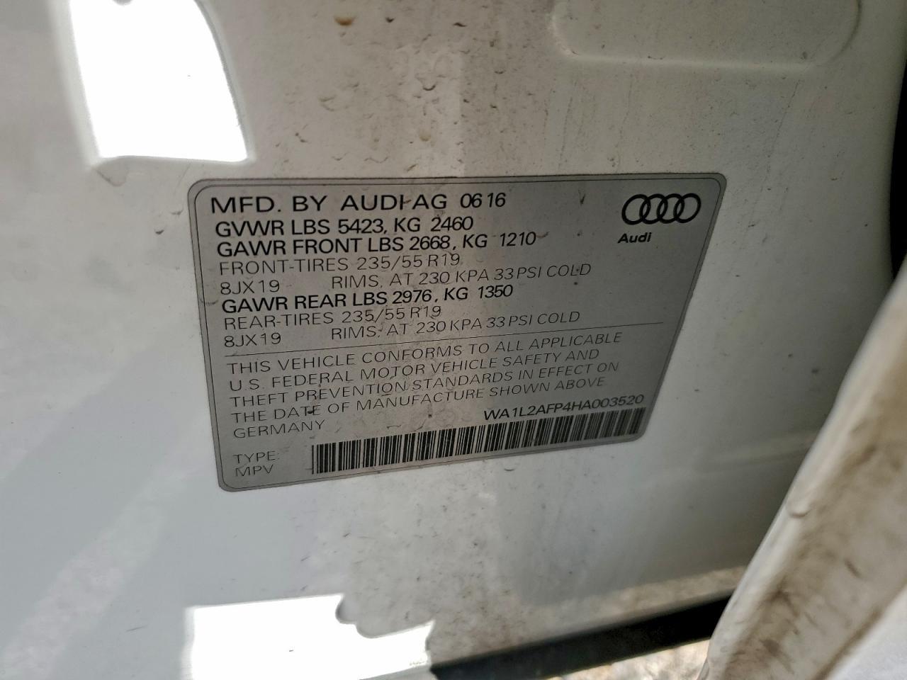 2017 AUDI Q5