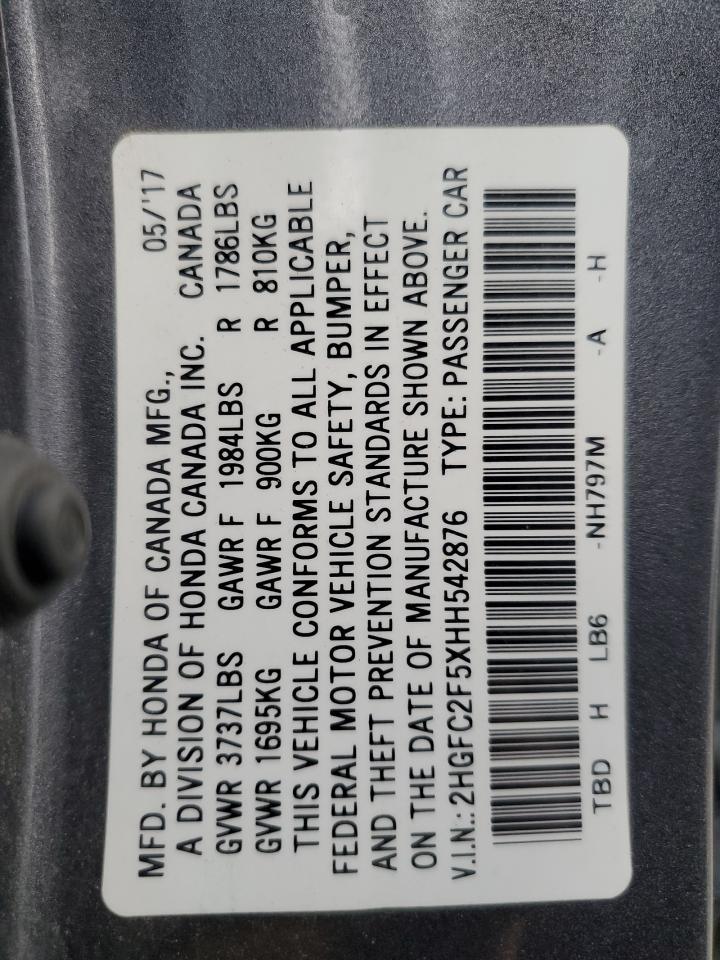 2017 HONDA CIVIC