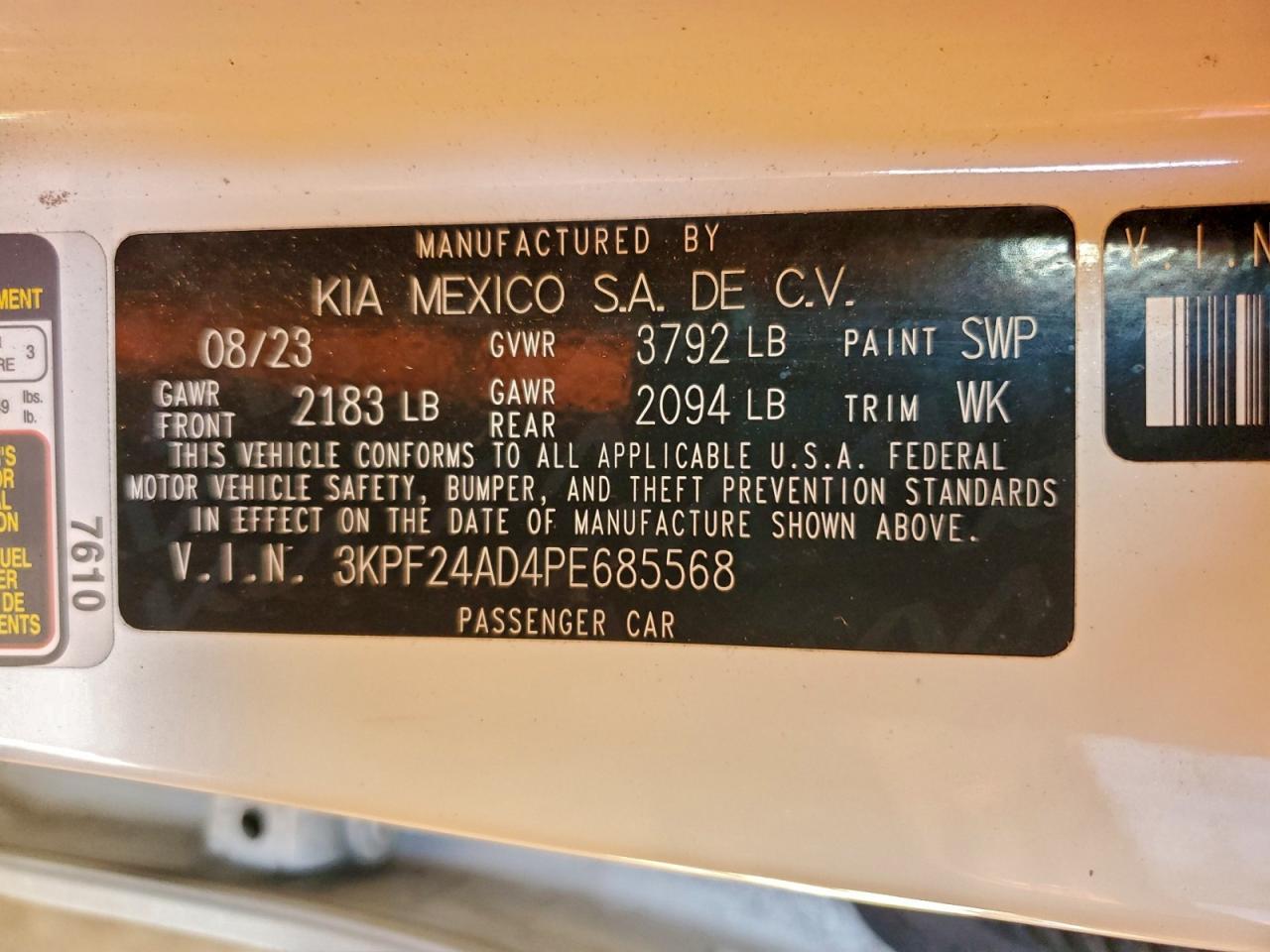 2023 KIA FORTE