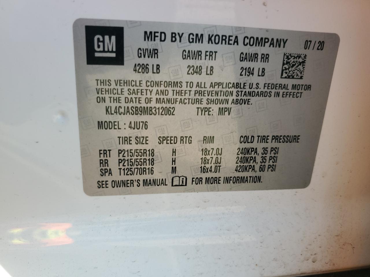 2021 BUICK ENCORE