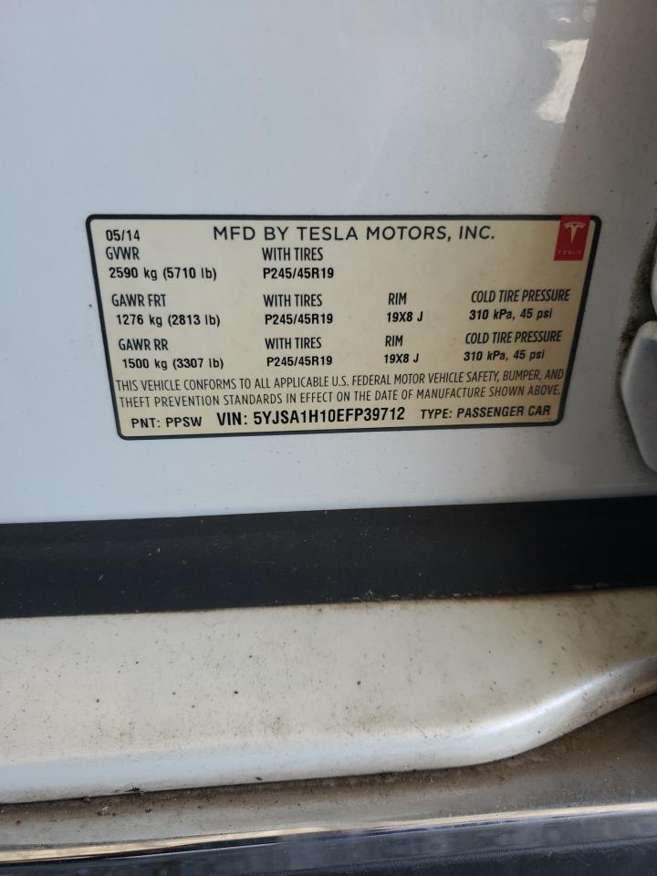 2014 TESLA MODEL S