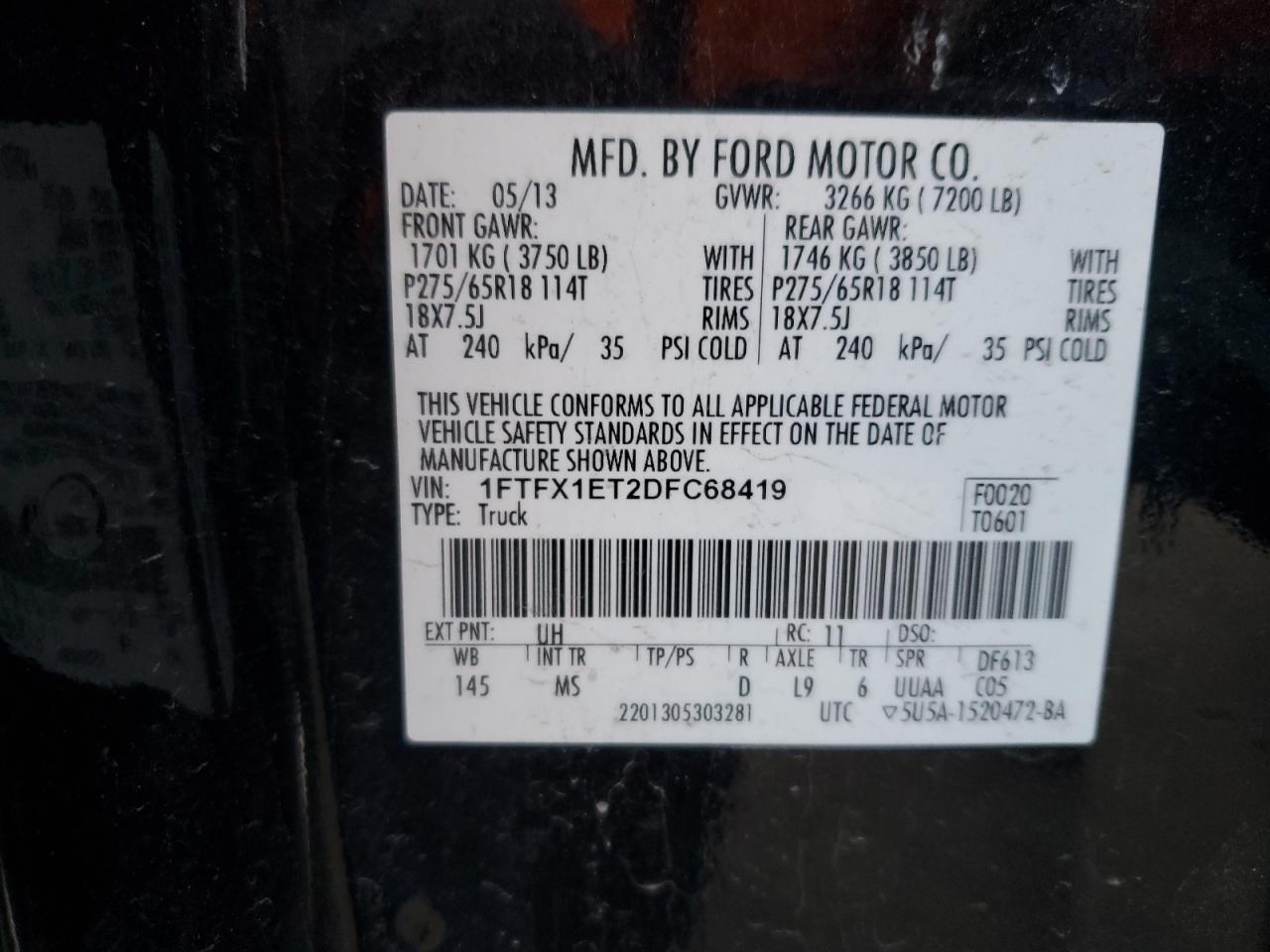 2013 FORD F-150