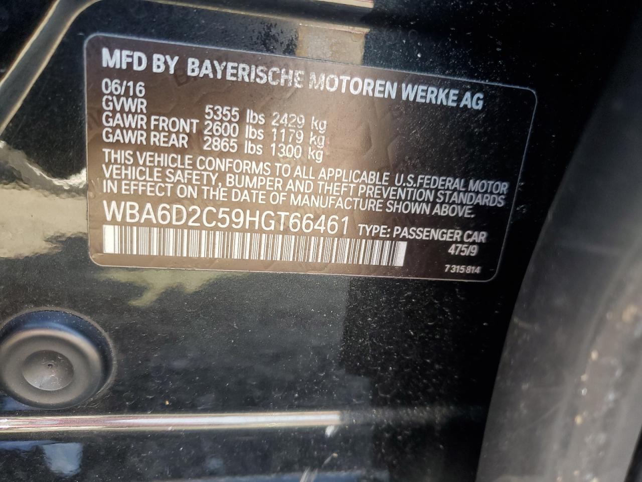 2017 BMW 6 Series