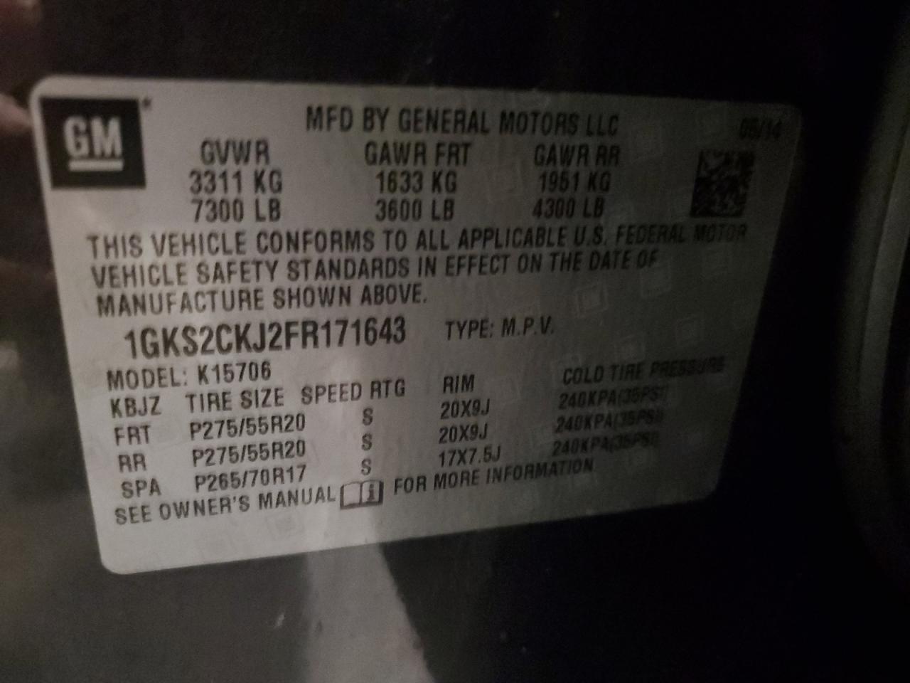 2015 GMC Yukon