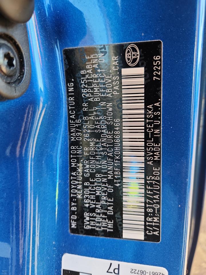 2017 TOYOTA CAMRY