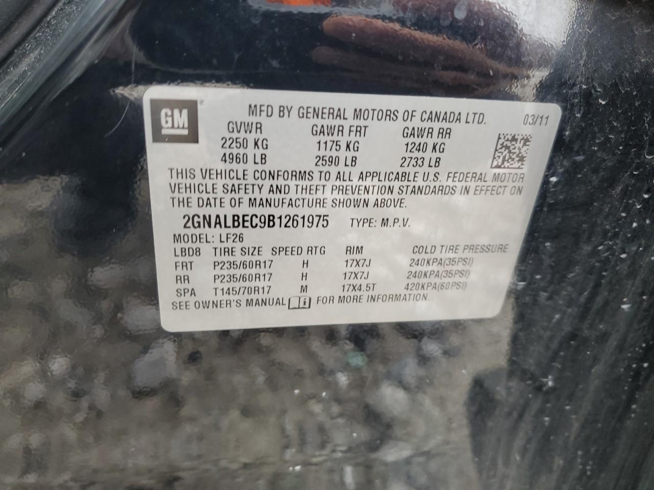 2011 CHEVROLET EQUINOX
