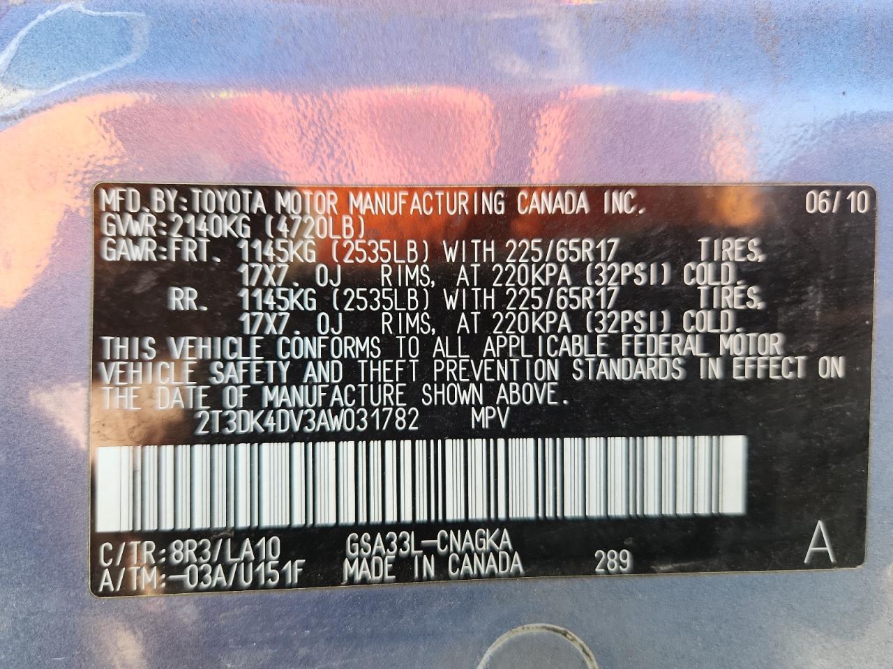 2010 TOYOTA RAV4