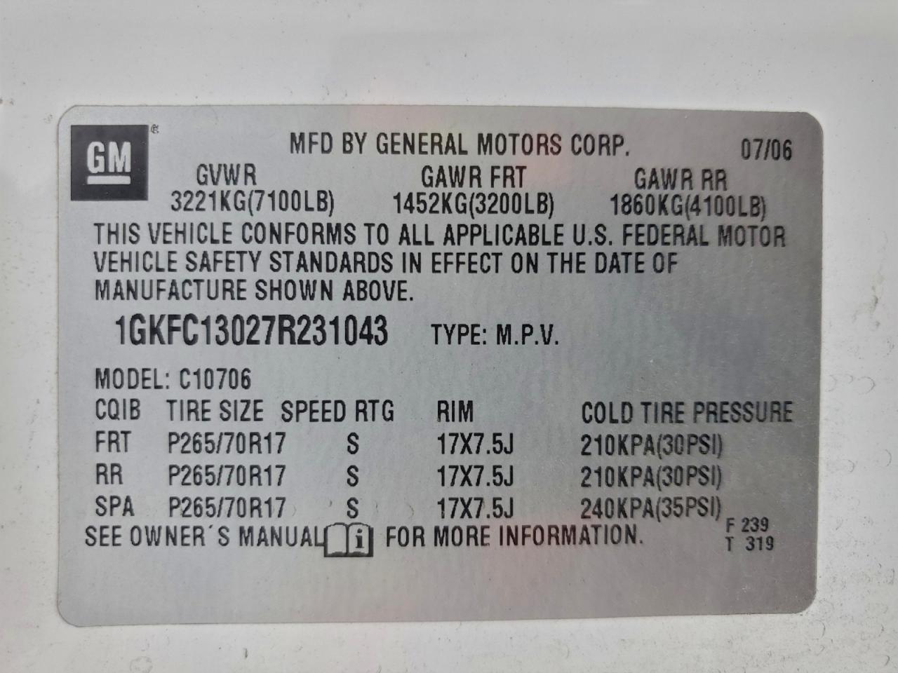 2007 GMC Yukon