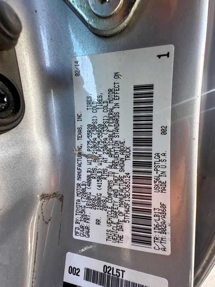 2014 TOYOTA TUNDRA