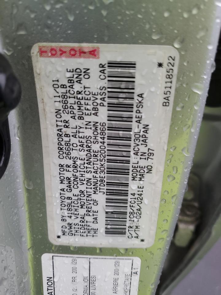 2002 TOYOTA CAMRY