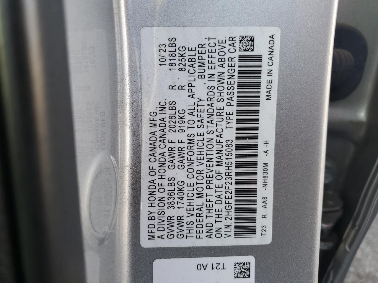 2024 HONDA CIVIC