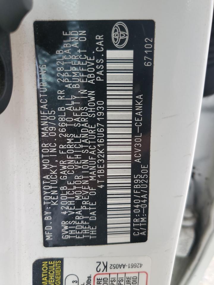 2006 TOYOTA CAMRY