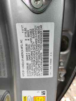 2018 HONDA ACCORD