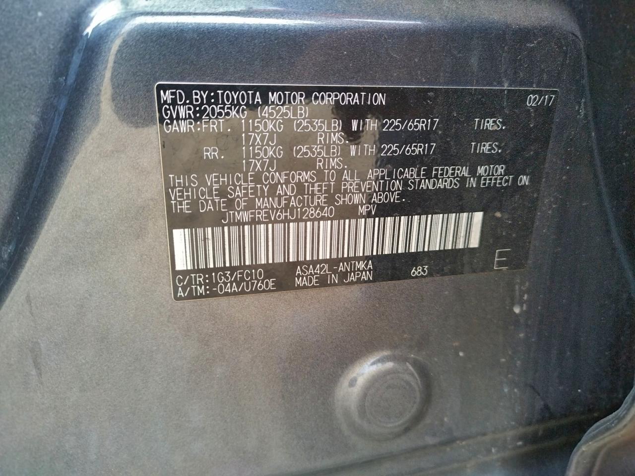 2017 TOYOTA RAV4