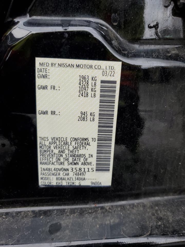 2022 NISSAN ALTIMA