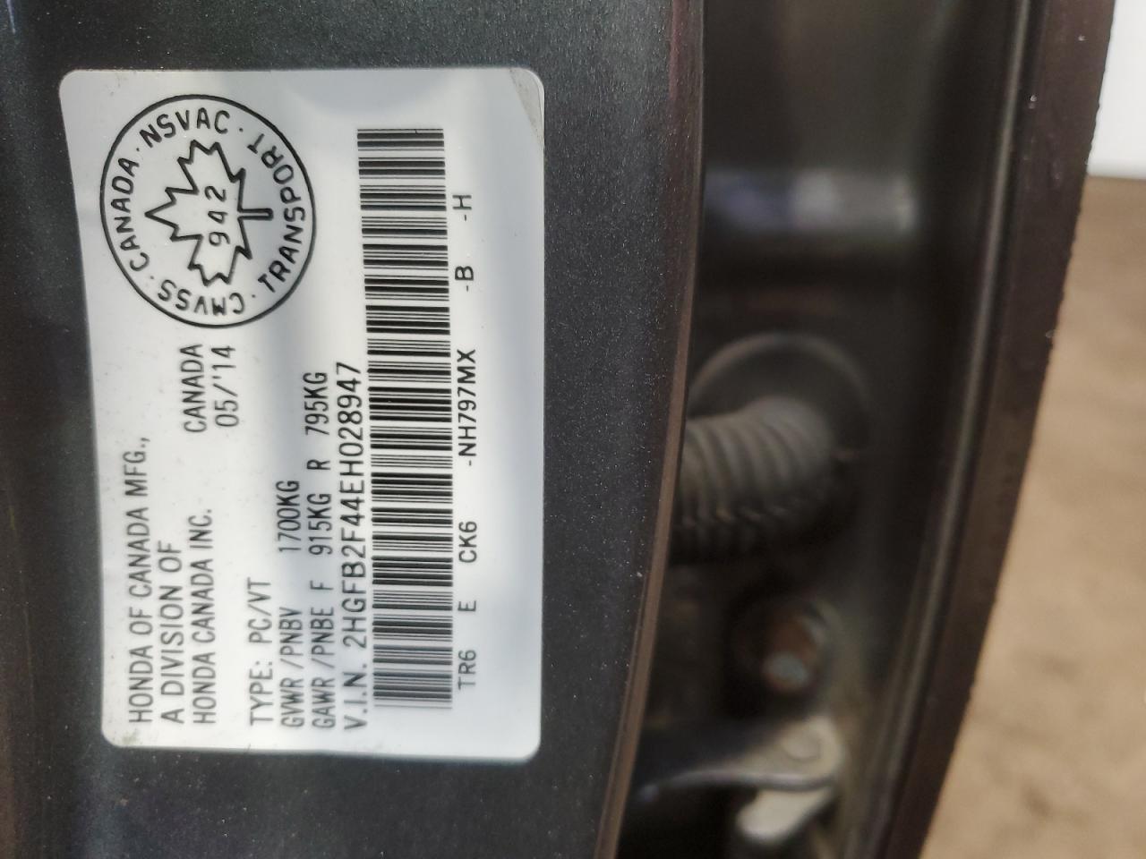 2014 HONDA CIVIC