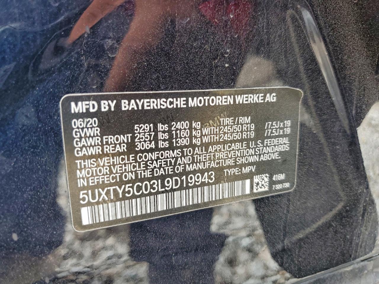 2020 BMW X3