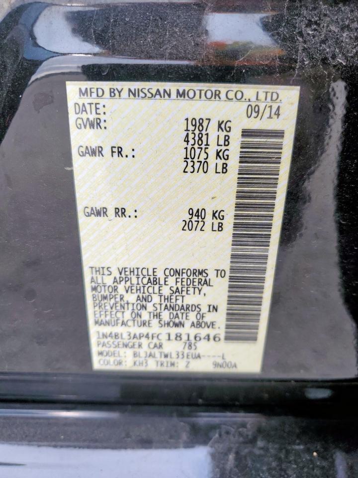 2015 NISSAN ALTIMA