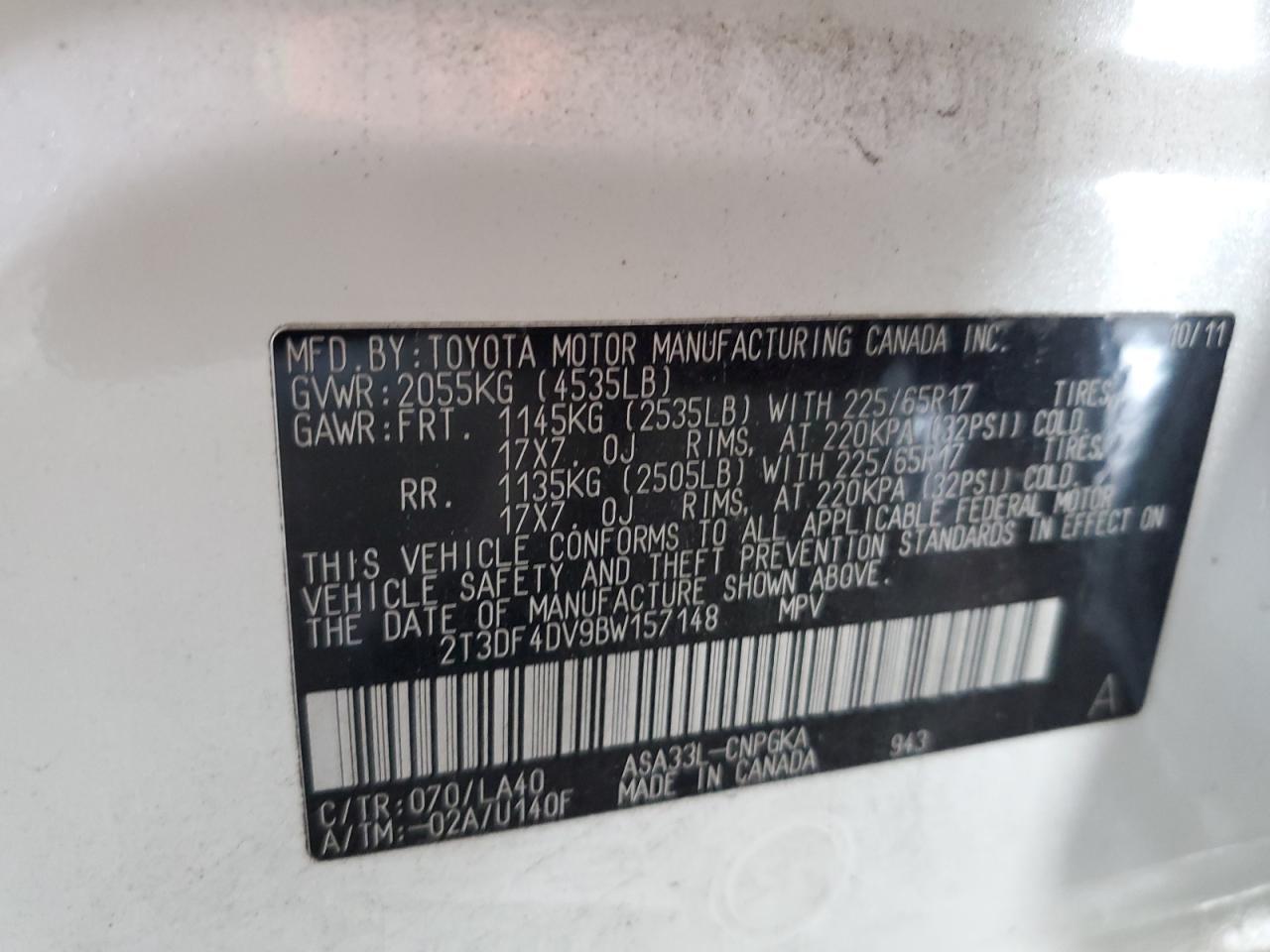 2011 TOYOTA RAV4