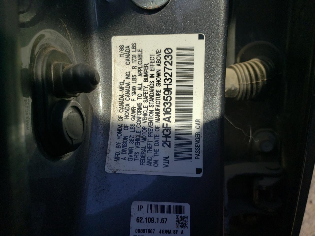2009 HONDA CIVIC