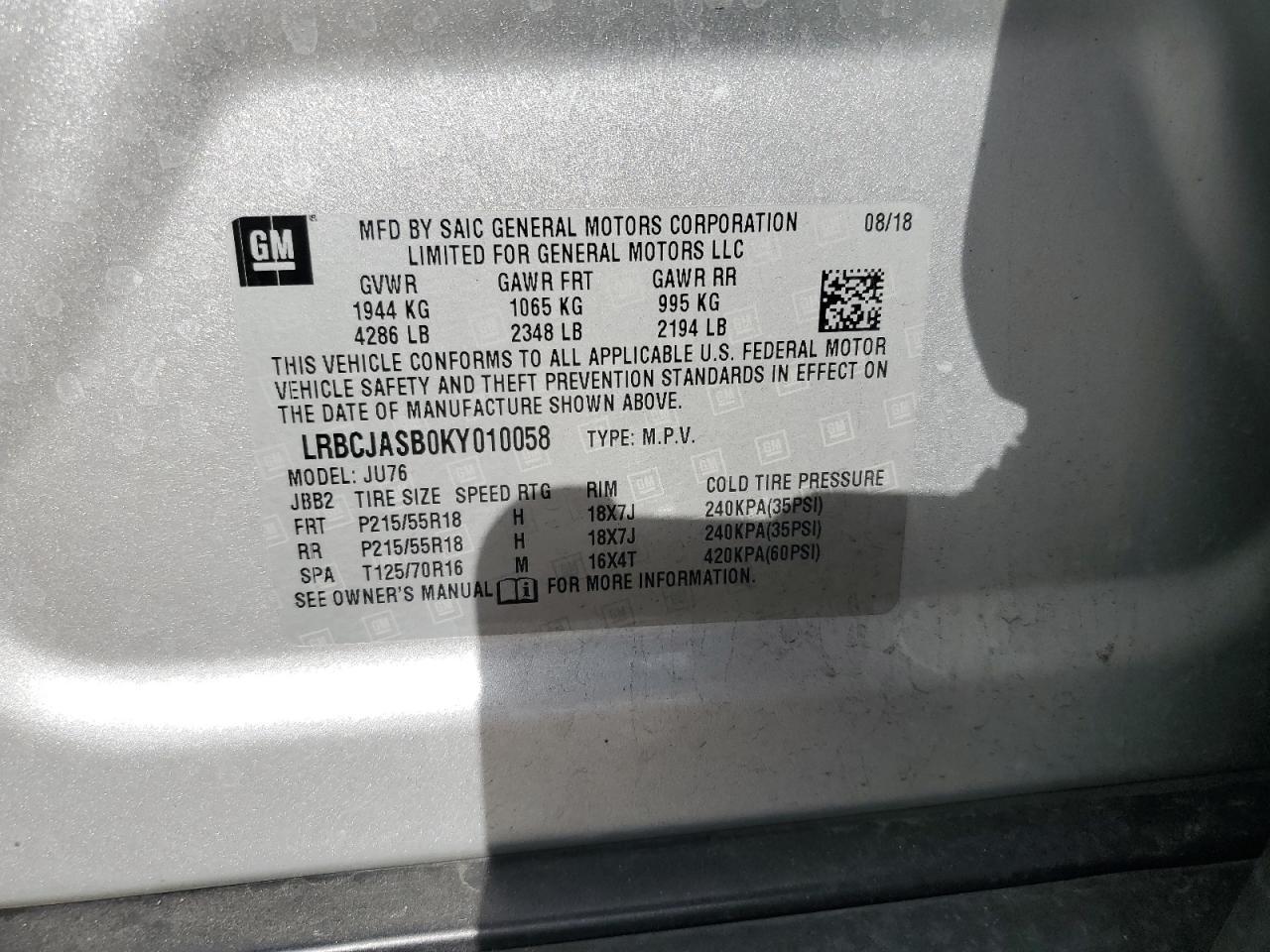 2019 BUICK ENCORE